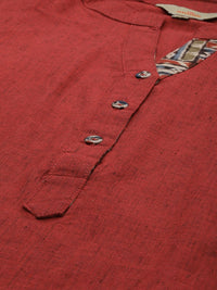 Anouk Women Solid Straight Kurta