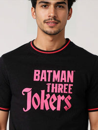The Indian Garage Co Men Joker Graphic Printed Round Neck Cotton T-shirt