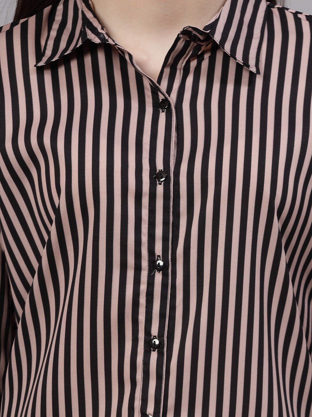 Style Quotient Striped Smart Regular Fit Opaque Formal Shirt