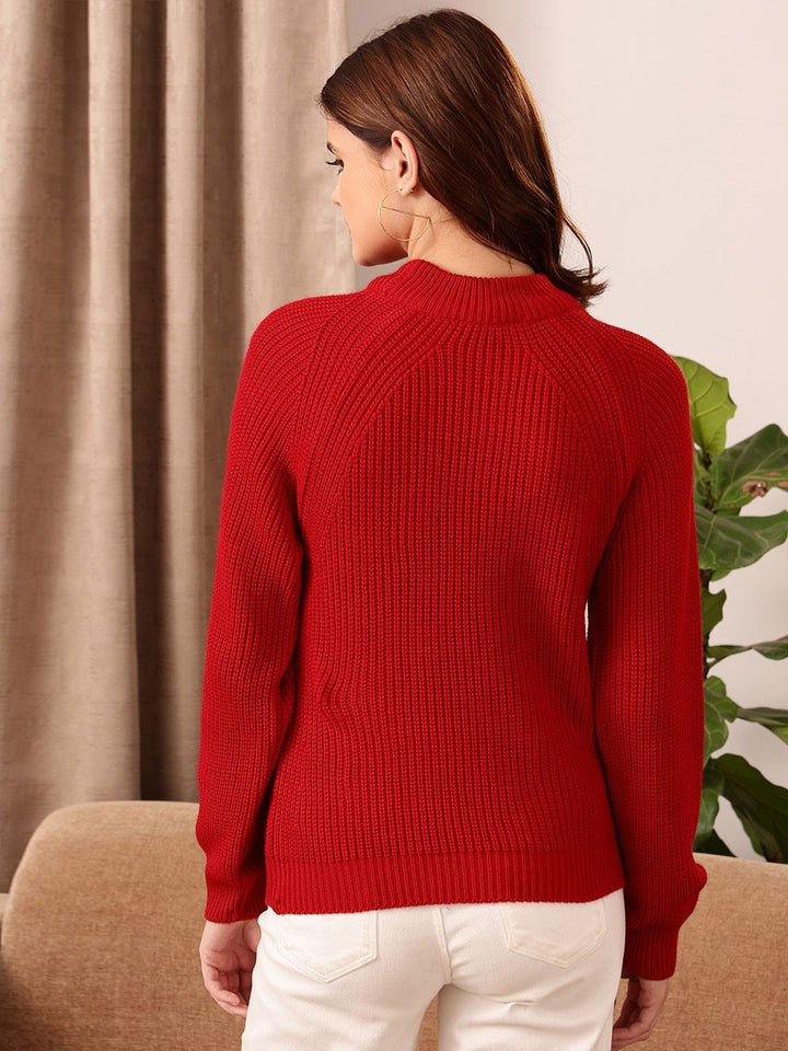 STREET 9 Ribbed Acrylic Pullover