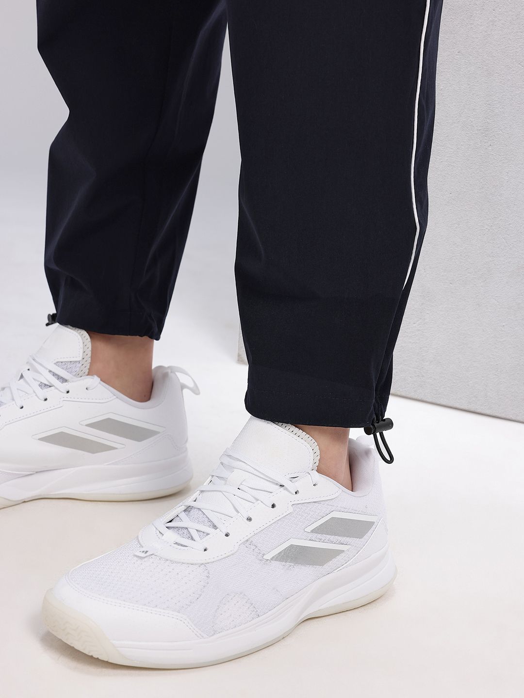 HRX by Hrithik Roshan Women Mid-Rise Rapid-Dry Training Track Pants with Toggle Hem