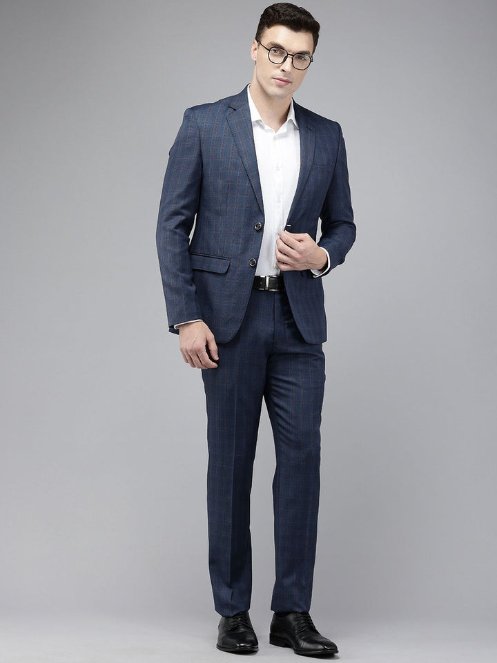 Park Avenue Checked Single Breasted Super Slim Fit 2 Piece Formal Suits