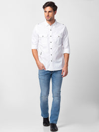 SPYKAR Men Classic Slim Fit Cotton Casual Shirt