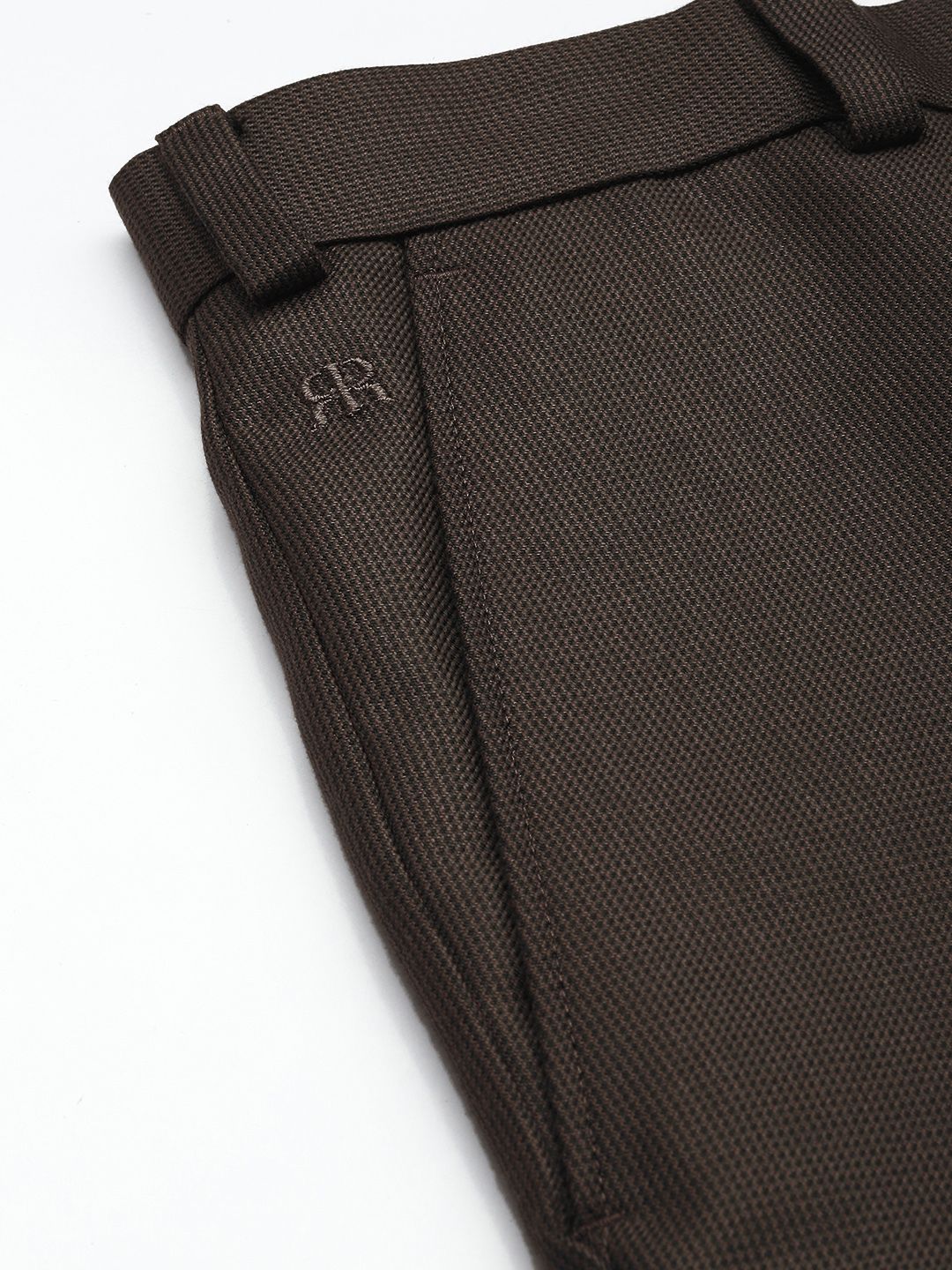 Raymond Men Textured Slim Fit Formal Trousers