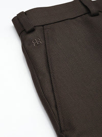 Raymond Men Textured Slim Fit Formal Trousers