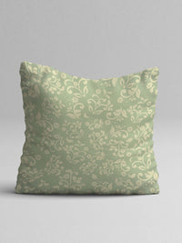 STITCHNEST Set of 5 Green & Off White Floral 24'' x 24'' Cushion Cover