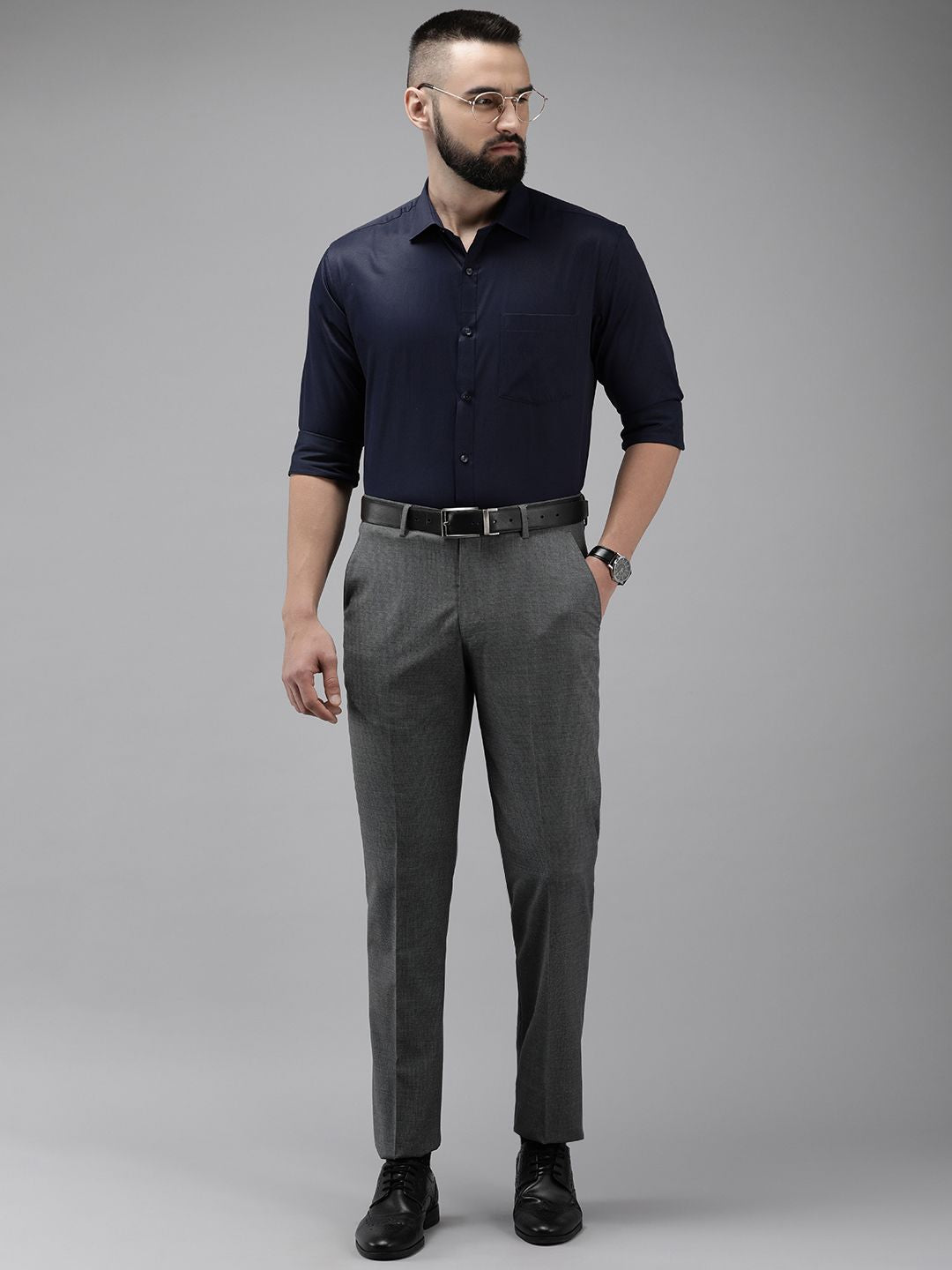 Park Avenue Solid Slim Fit Formal Shirt