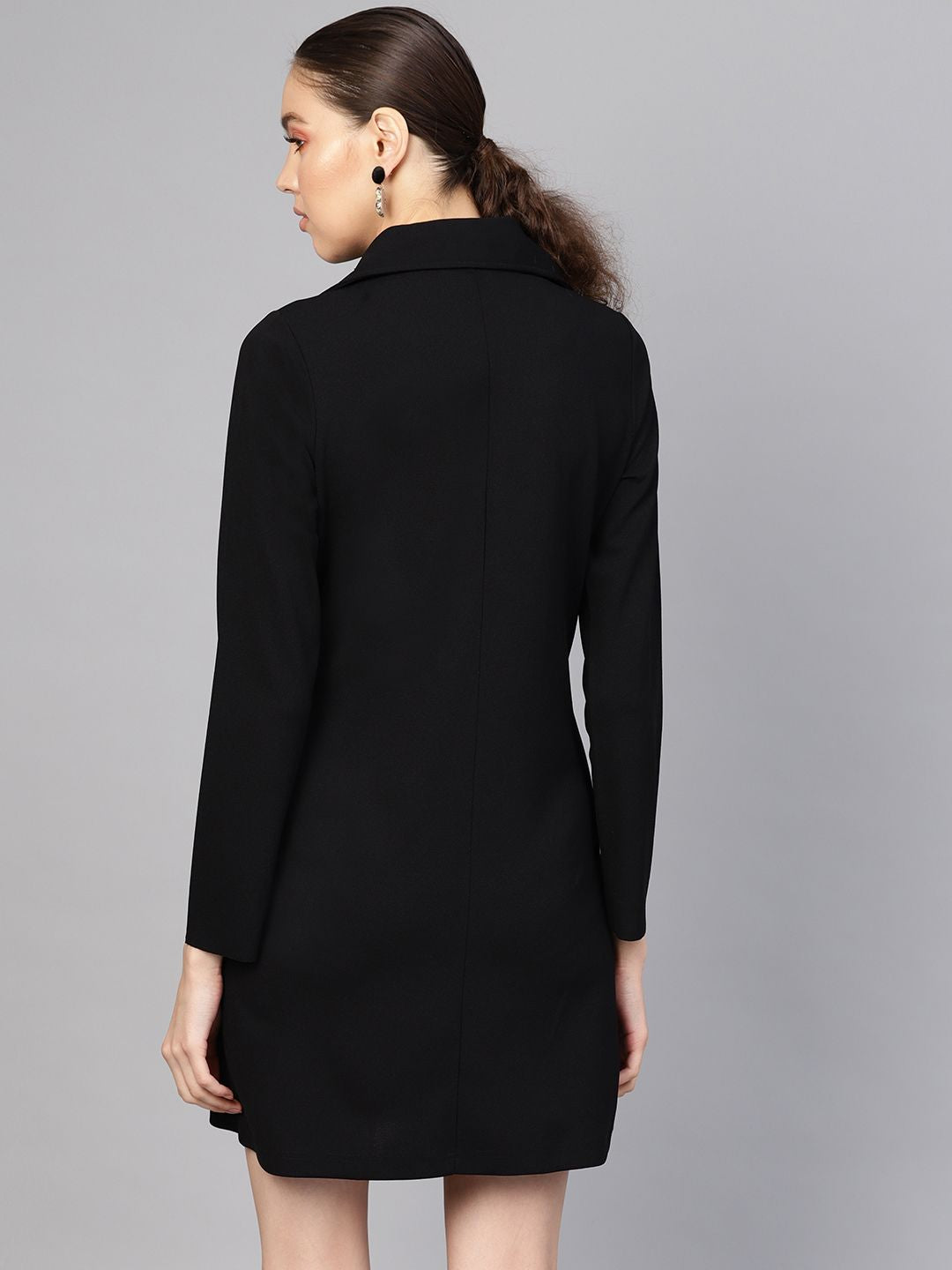 SASSAFRAS Black Blazer Dress