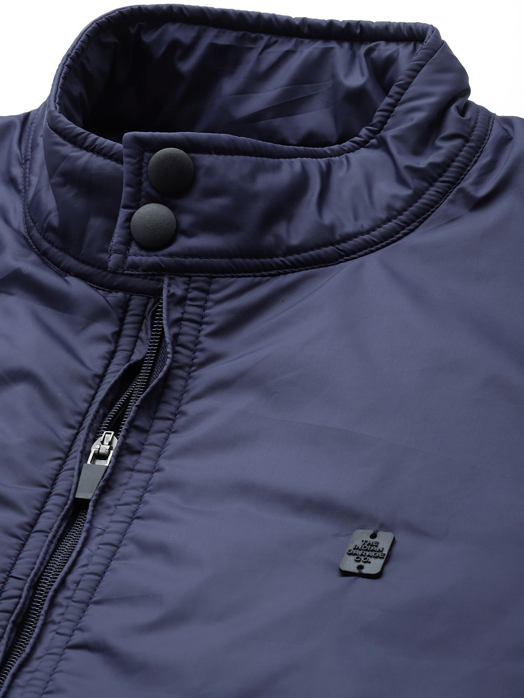 The Indian Garage Co Men Zip-Front Bomber Jacket with Slip Pockets