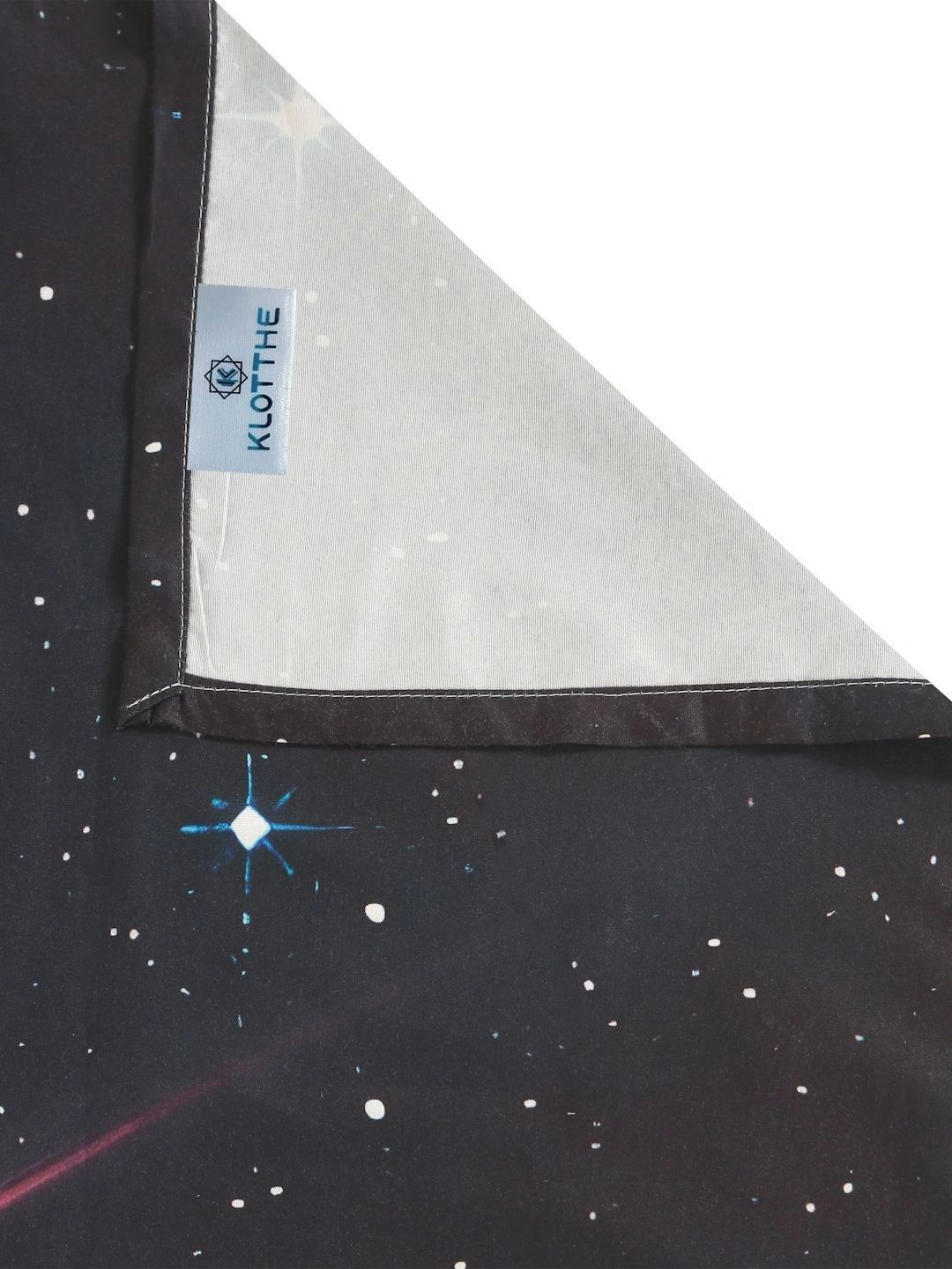 KLOTTHE Blue & Black Cartoon Characters 400 TC King Bedsheet with 2 Pillow Covers