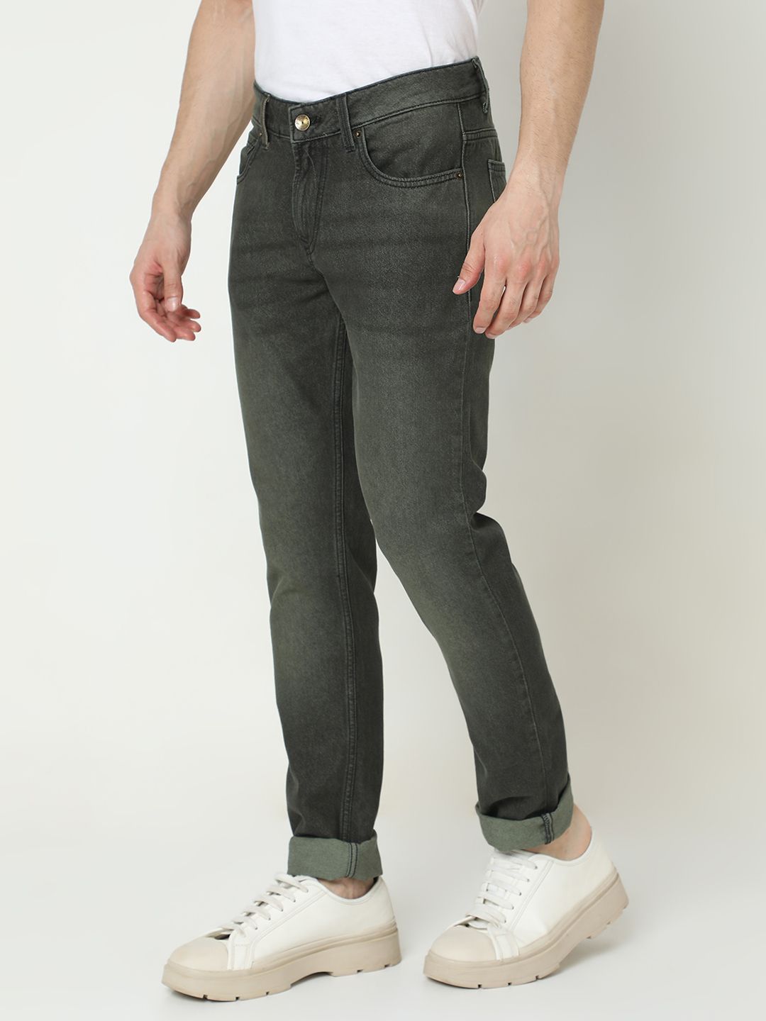 SPYKAR Skinny Fit Low-Rise Light Fade Pure Cotton Jeans