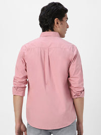 Urbano Fashion Men Spread Collar Solid Cotton Casual Shirt