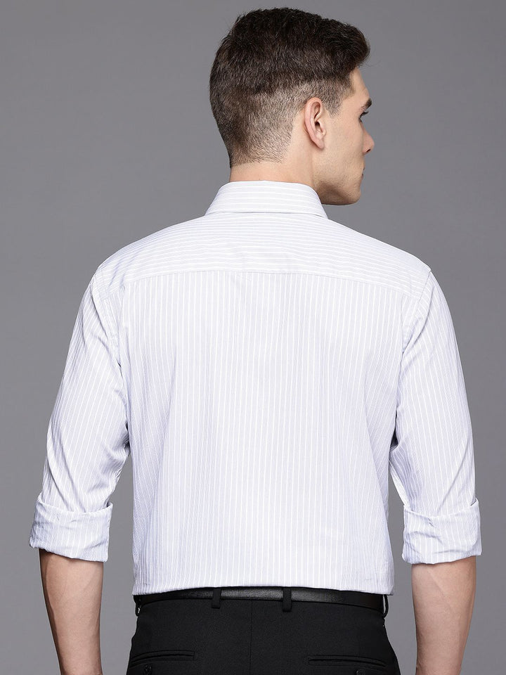 Raymond Pure Cotton Striped Formal Shirt