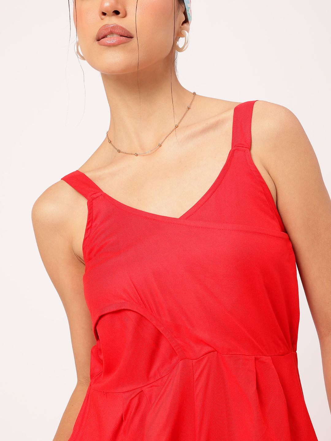 DressBerry Chic & Cheery Strappy Smocked Playsuit