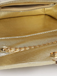 Lino Perros Gold-Toned Shimmery Sling Bag