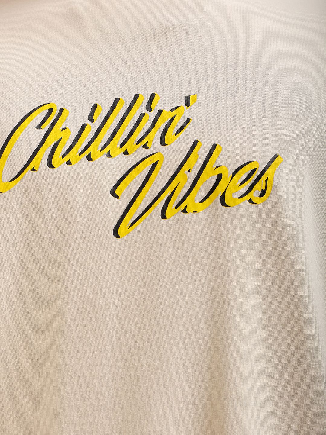 The Indian Garage Co Men Back Printed Oversized Round Neck Pure Cotton T-shirt