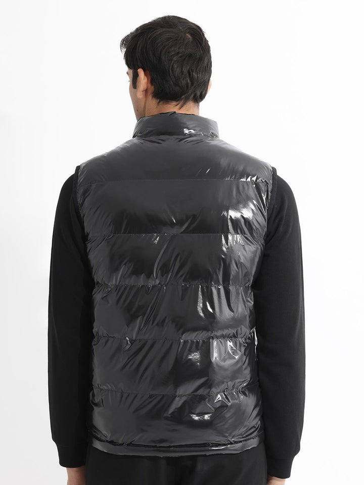 RARE RABBIT Men Cover Puffer Mock Collar Jacket