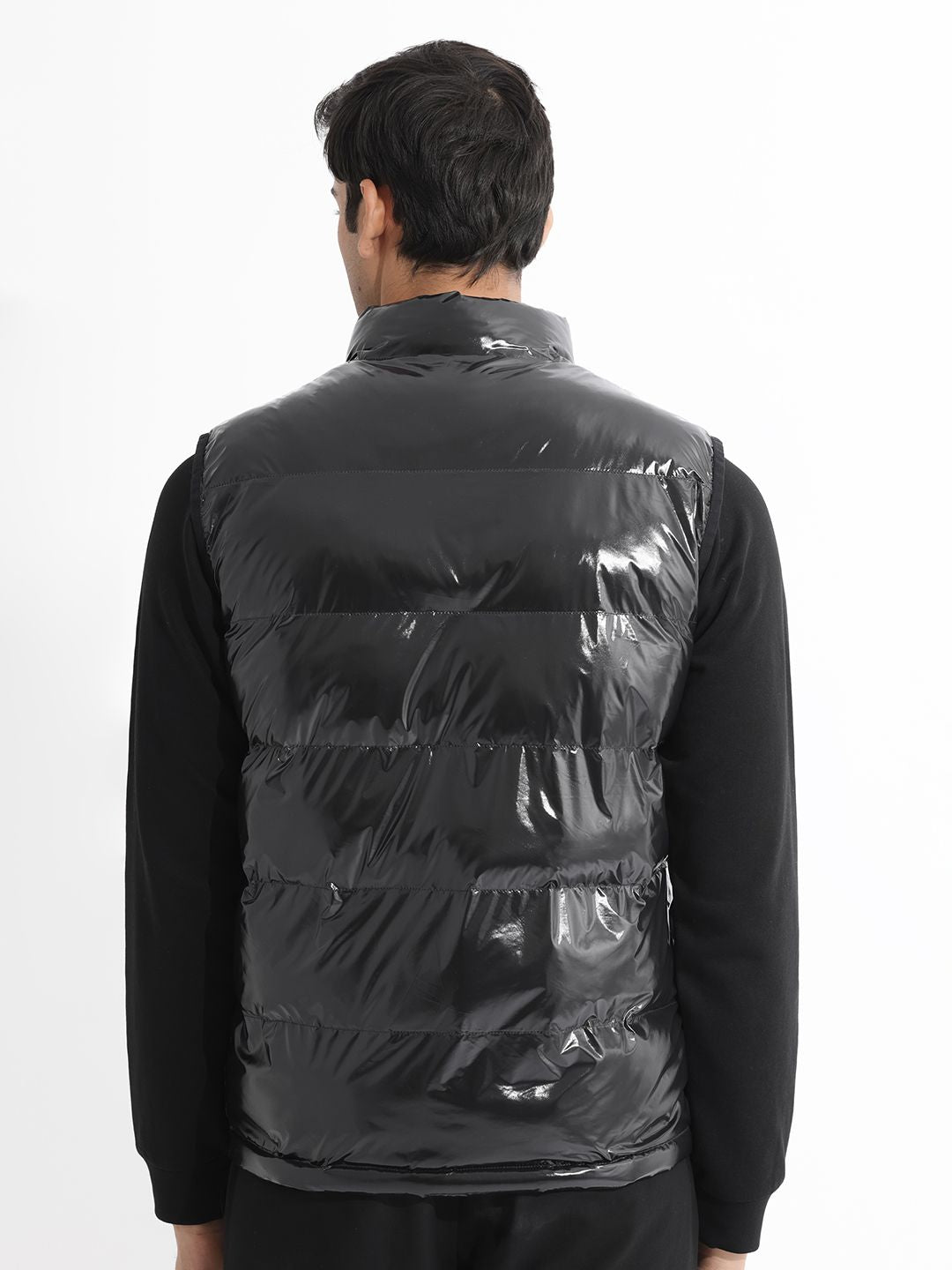 RARE RABBIT Men Cover Puffer Mock Collar Jacket
