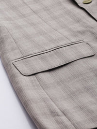 Park Avenue Checked Notched Lapel Single-Breasted 2 Piece Formal Suits