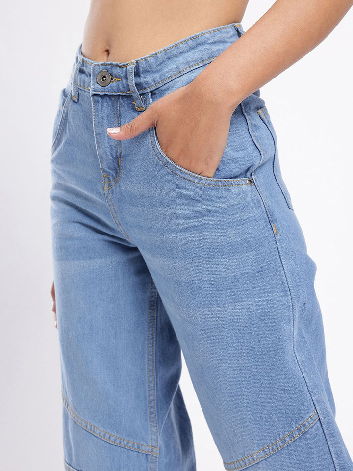 DressBerry Women Urban Savvy Bootcut Fit Light Fade Jeans