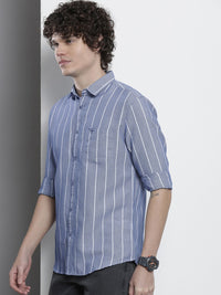 The Indian Garage Co Men Striped Casual Shirt
