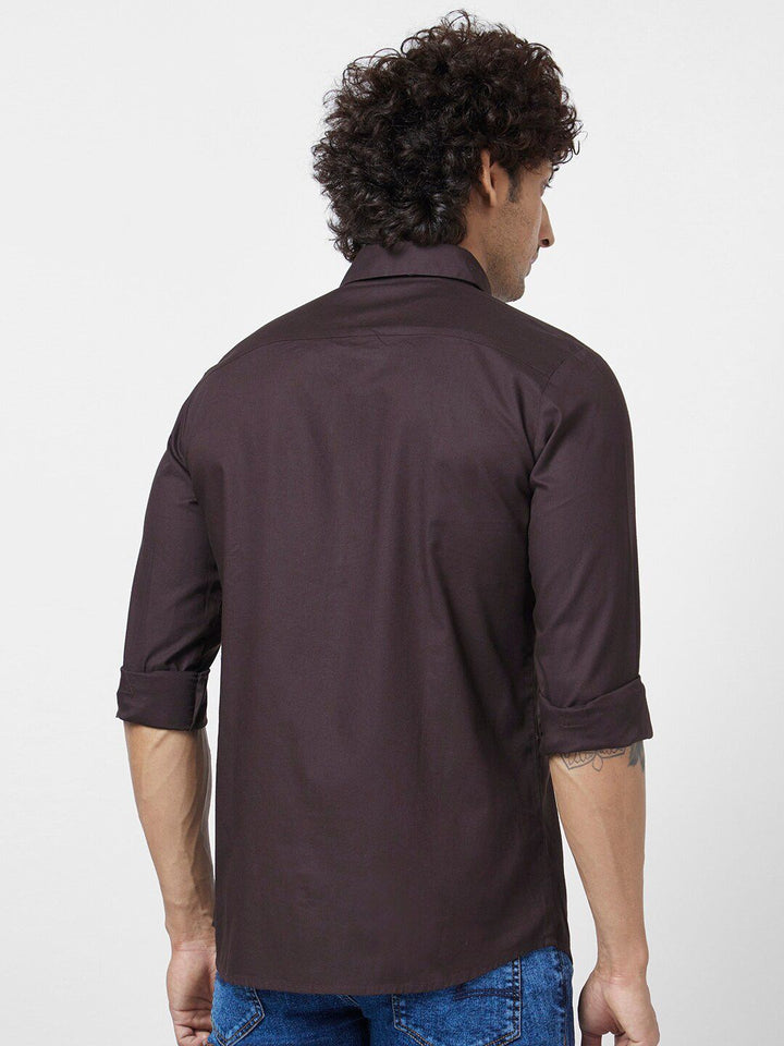 SPYKAR Classic Opaque Cotton Linen Casual Shirt