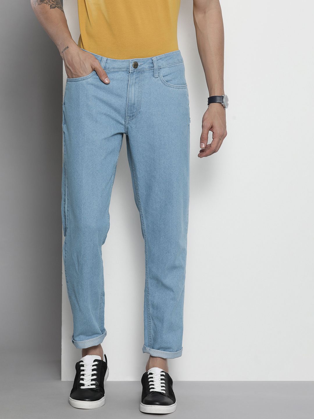 The Indian Garage Co Men Dad Fit Jeans