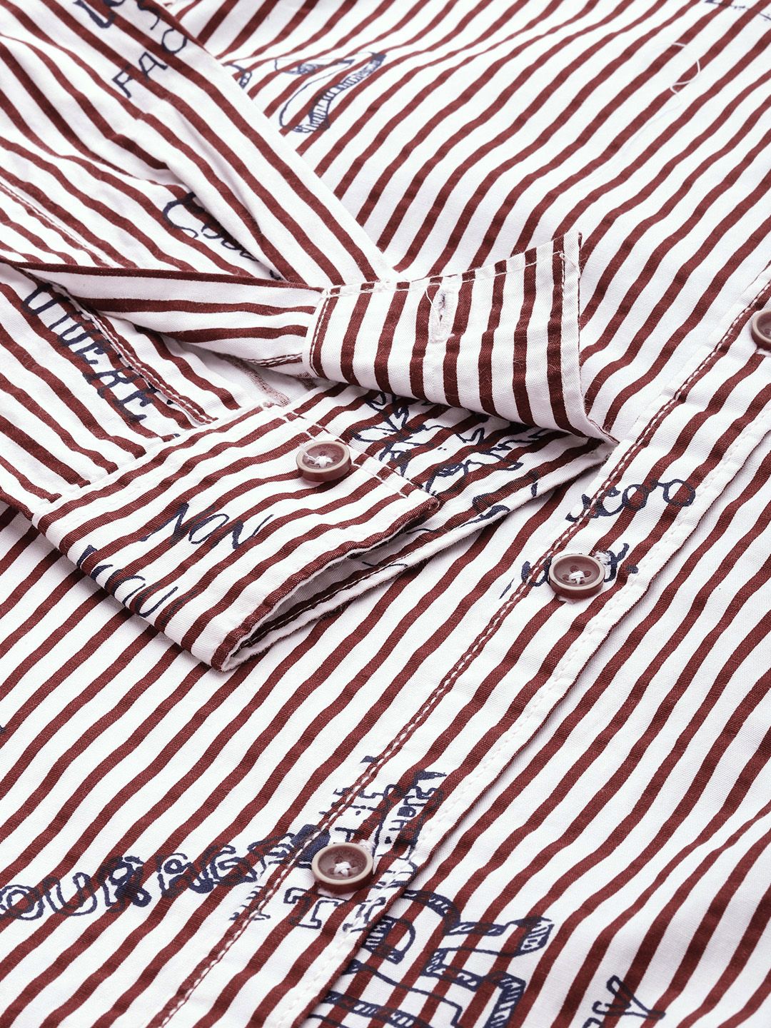 The Indian Garage Co Men Striped Casual Shirt