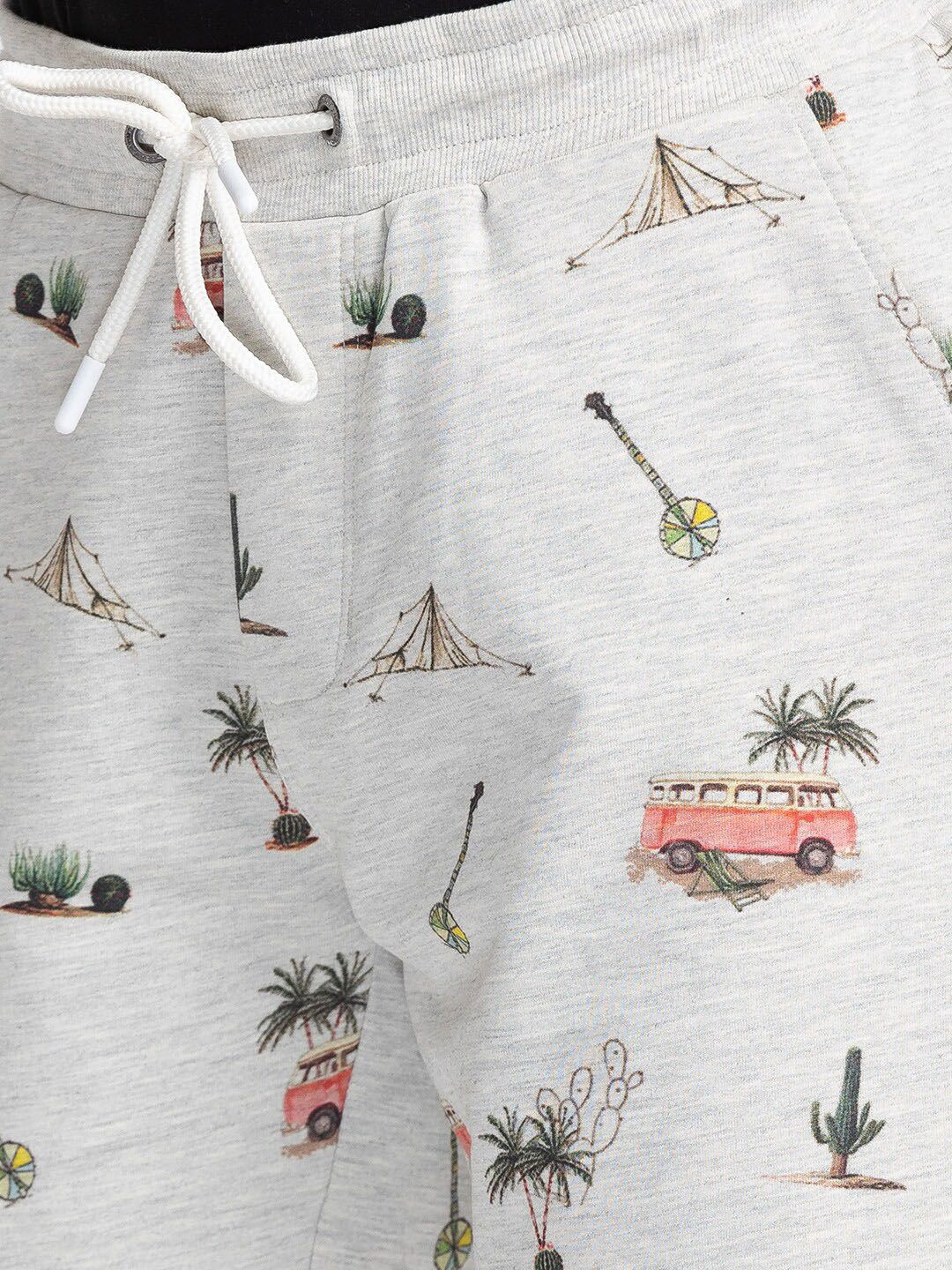 Being Human Men Mid-Rise Printed Regular Fit Casual Shorts