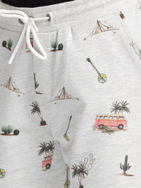 Being Human Men Mid-Rise Printed Regular Fit Casual Shorts