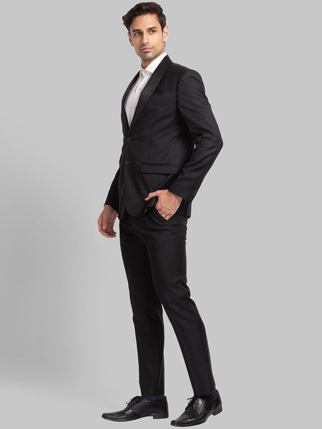 Park Avenue Men Single-Breasted Super Slim-Fit 2-Piece Formal Suit