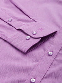 Raymond Pure Cotton Self Design Slim Fit Textured Formal Shirt