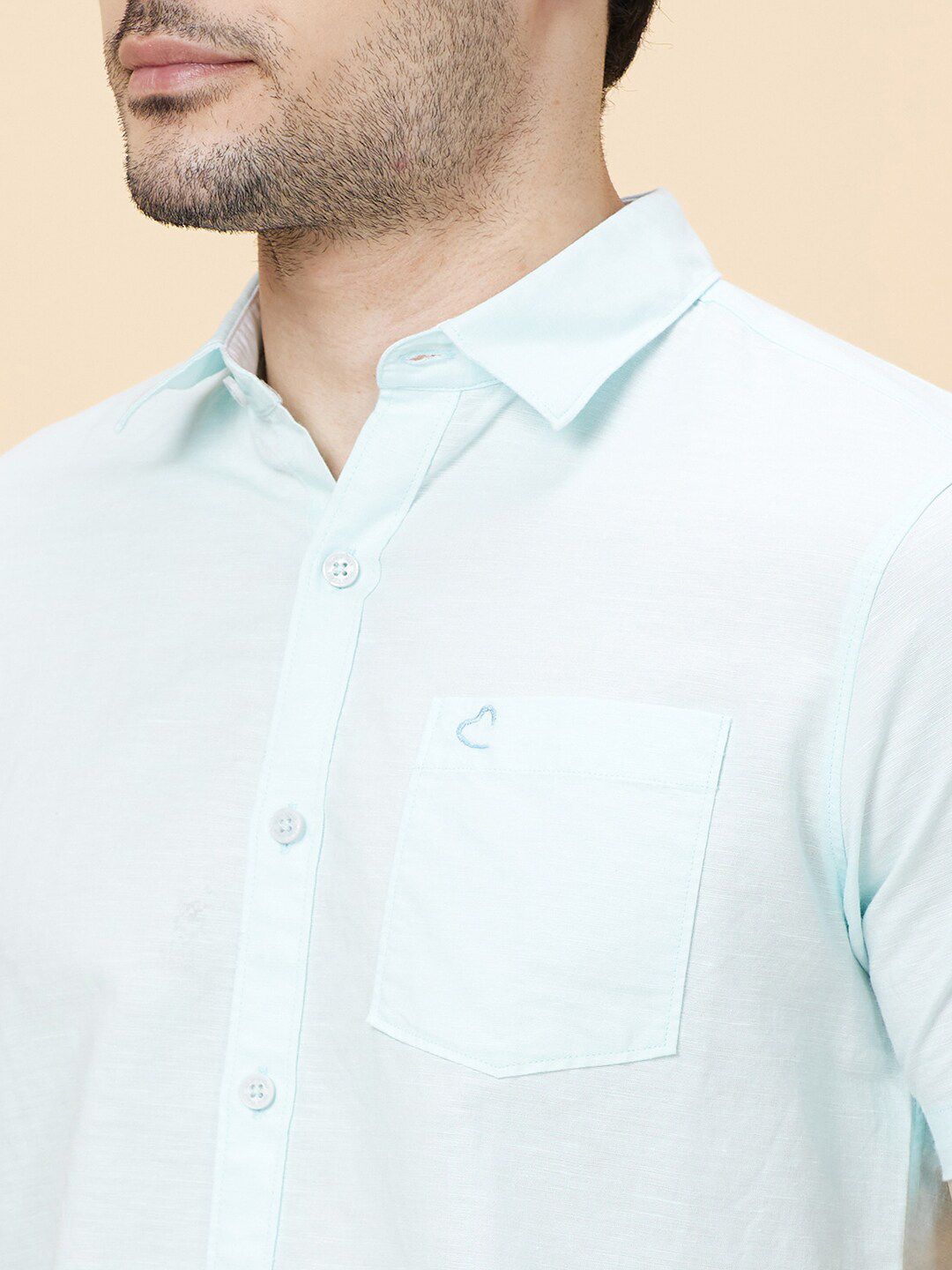 Being Human Spread Collar Slim Fit Cotton Casual Shirt
