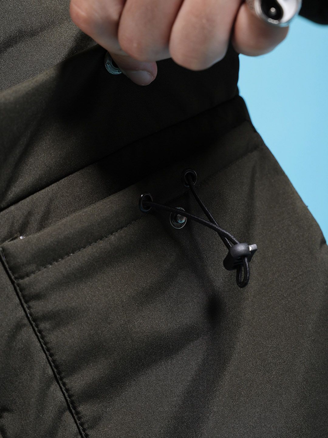 The Indian Garage Co Men Regular Fit Padded Bomber Jacket