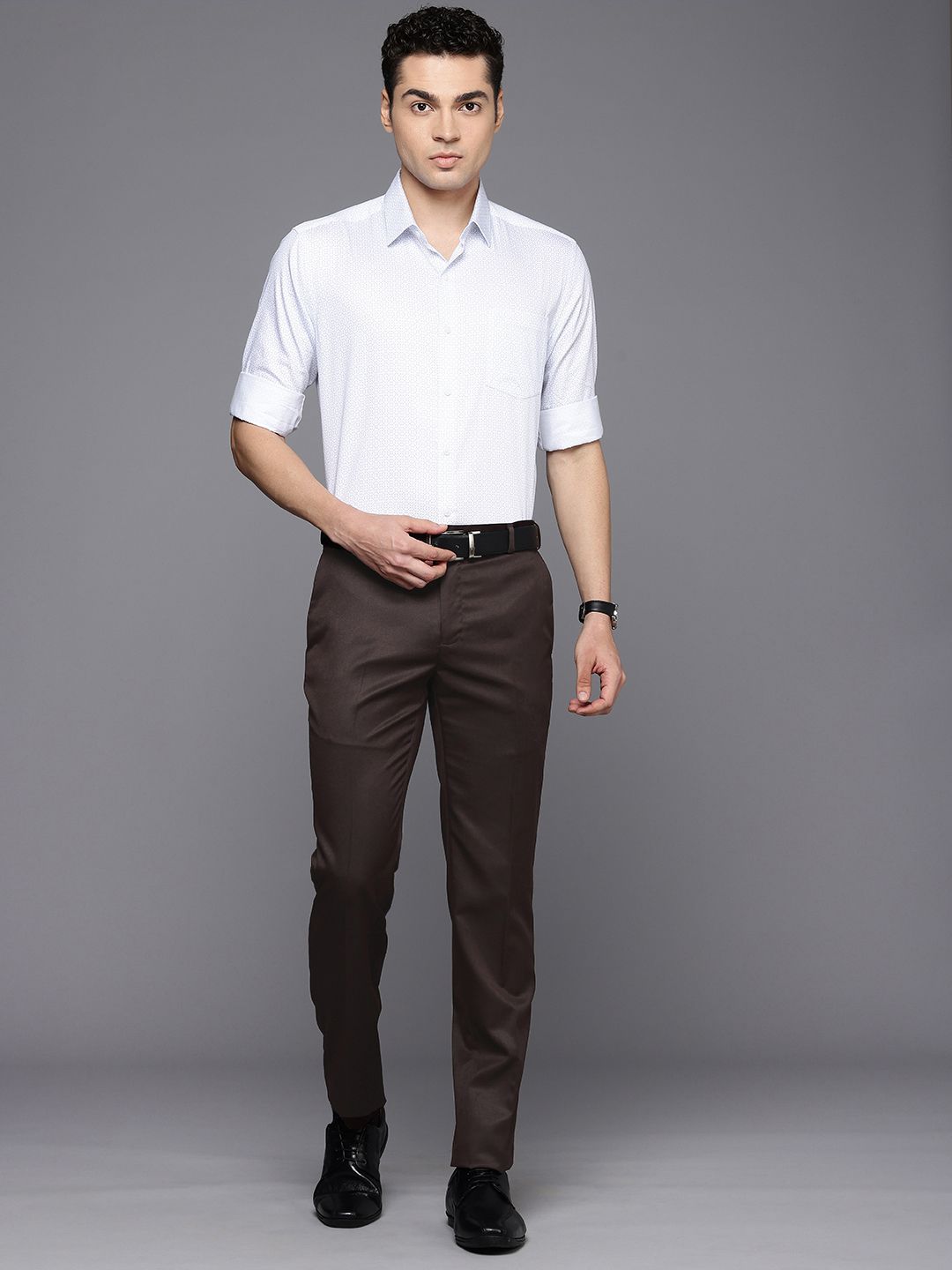 Raymond Men Slim Fit Formal Trousers