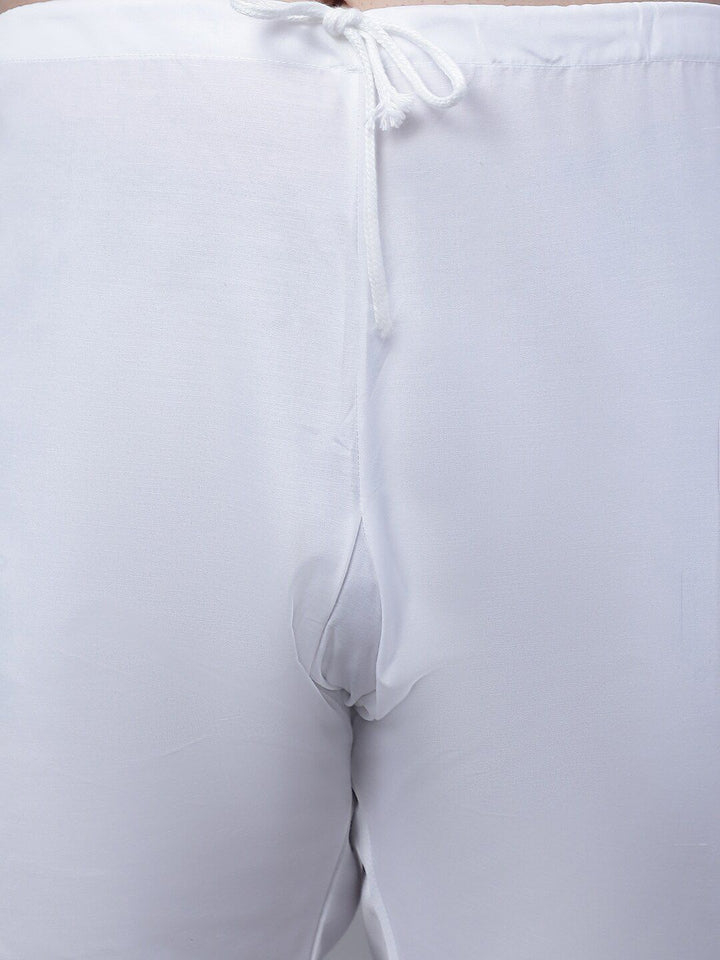 SOJANYA Motif Etnik Lelaki Sulam Kurta Kapas Tulen Dengan Kurta Churidar & Nehru