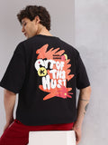 HRX by Hrithik Roshan Typography Printed Drop-Shoulder Sleeves Oversized T-shirt