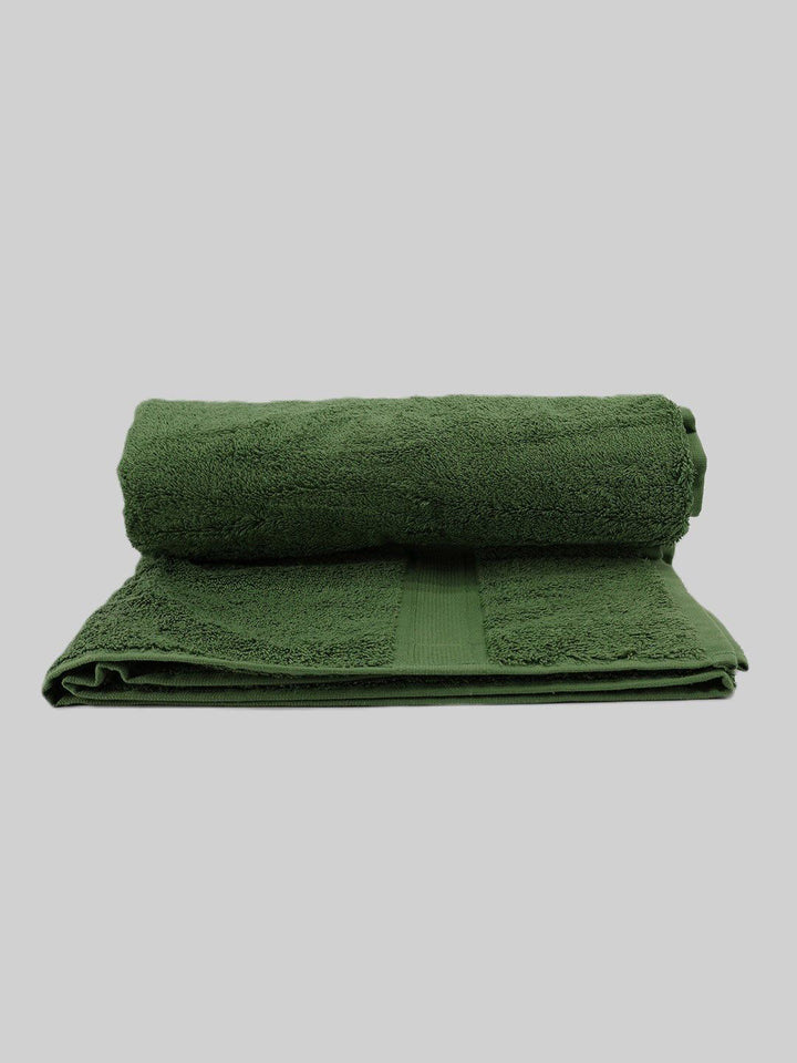 BOMBAY DYEING Olive Pure Cotton 550 GSM Bath Towel
