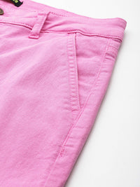 DressBerry Women Straight Fit Stretchable Cargo Jeans