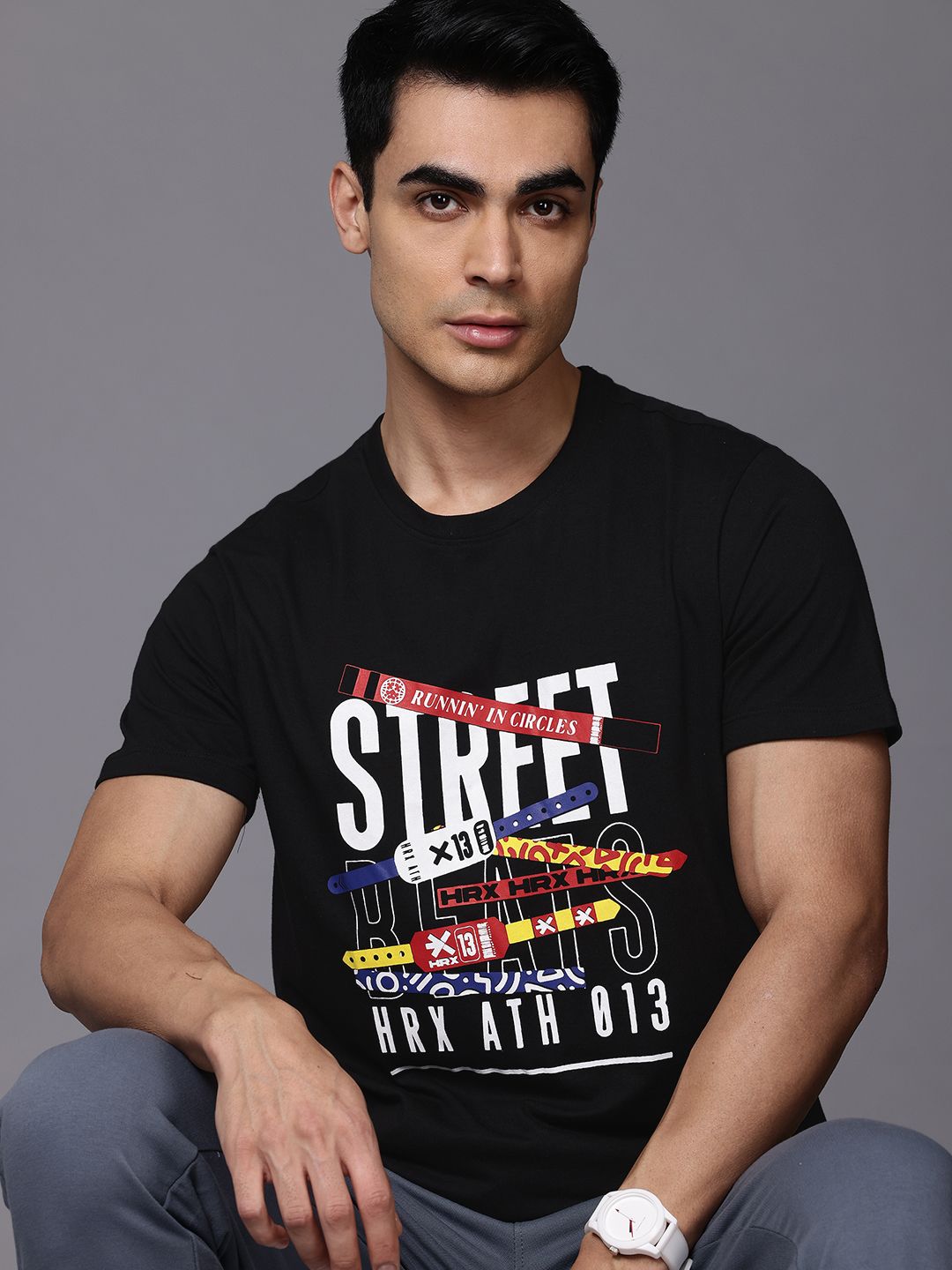 HRX by Hrithik Roshan Men Typography Printed T-shirt