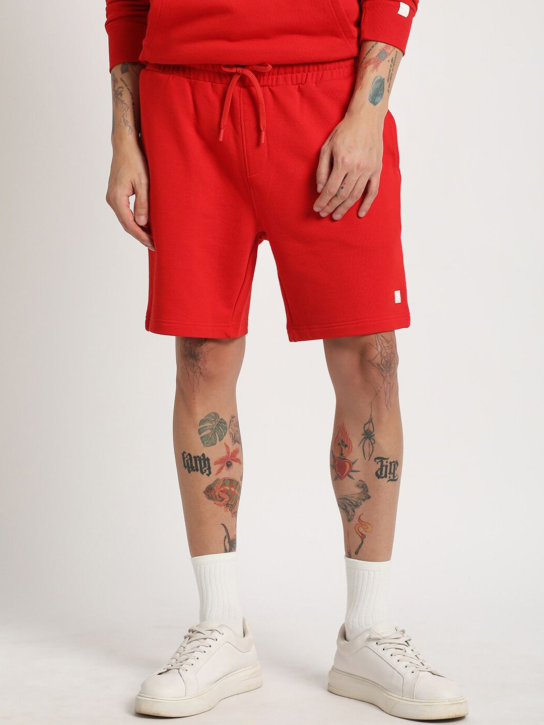 THE BEAR HOUSE Men Regular Fit Mid Rise Cotton Shorts