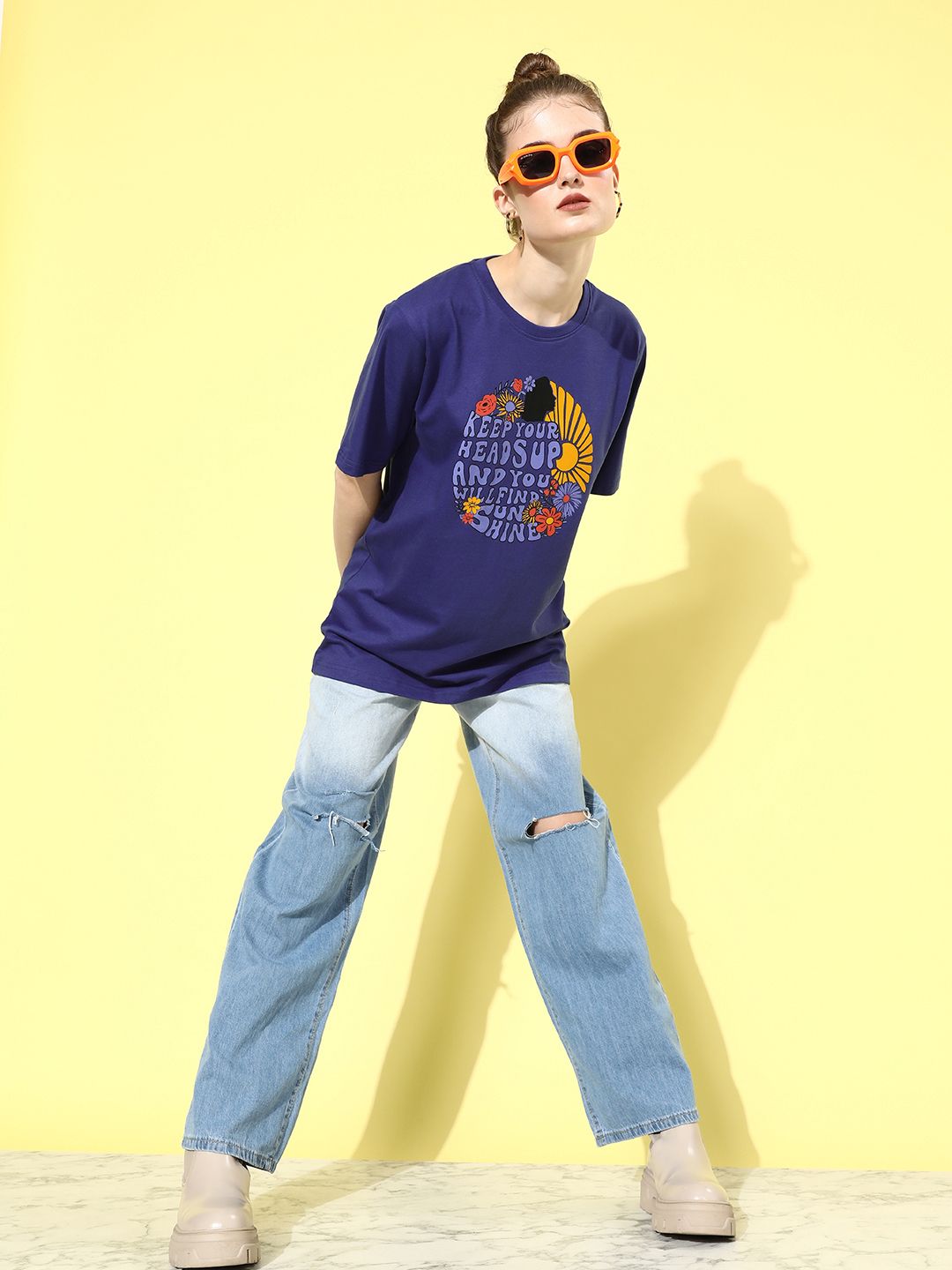 DILLINGER Women Graphic Printed Oversize T-shirt