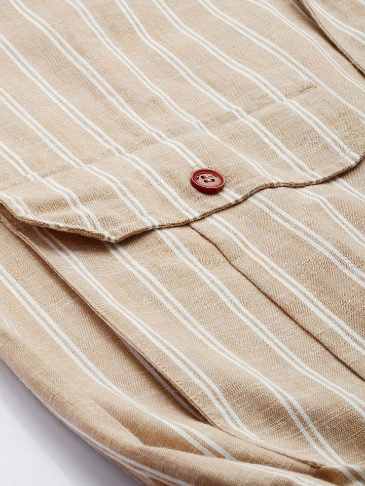 Mr Bowerbird Stand Collar Striped Bomber Jacket