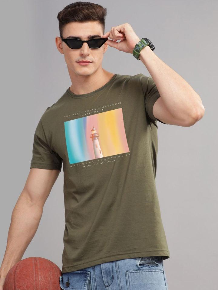 ADRO Men Printed T-shirt