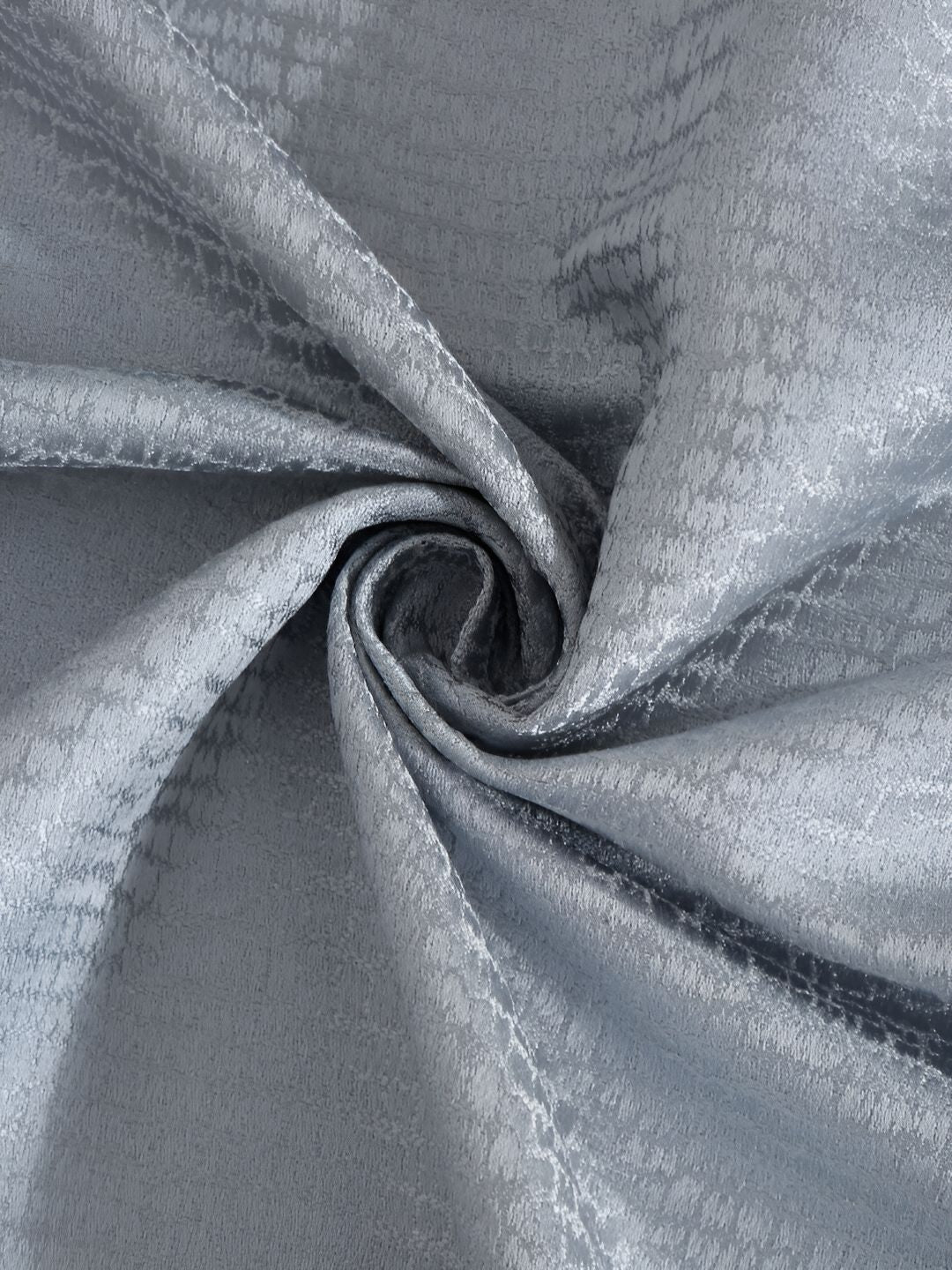 HOSTA HOMES Silver Toned Abstract Black Out Door Curtain