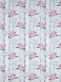 BOMBAY DYEING Pink & Blue Floral Pure Cotton 120 TC Queen Bedsheet Set 2.24 x 2.54 Mts
