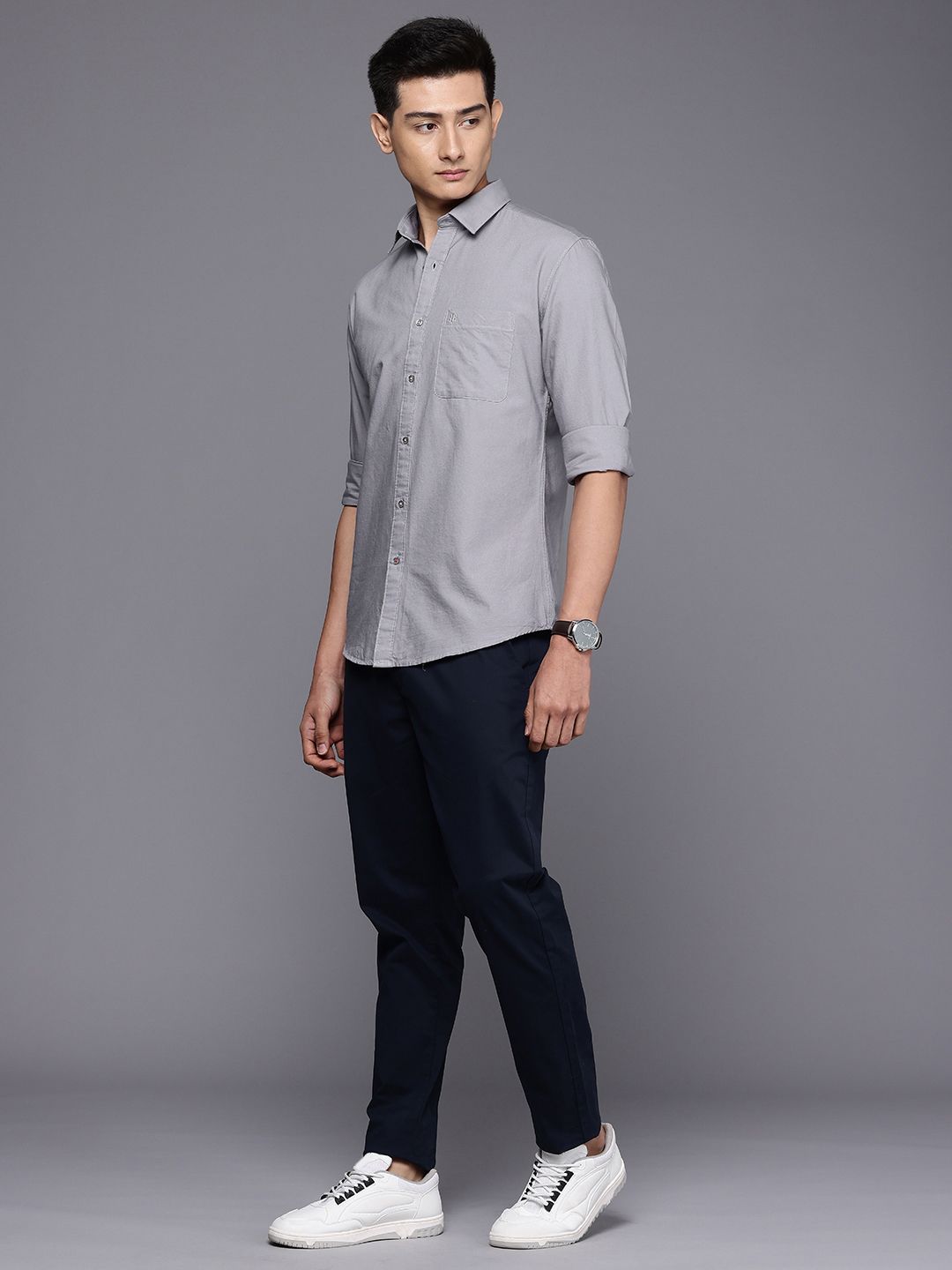 Raymond Pure Cotton Slim Fit Casual Shirt