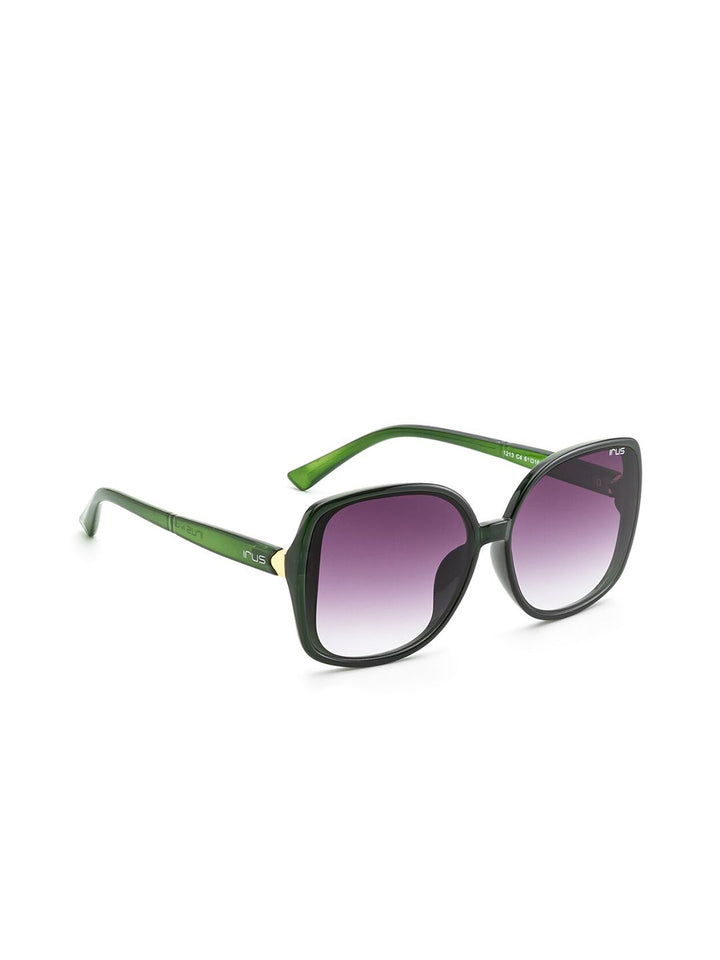 IRUS by IDEE Women Square Sunglasses with UV Protected Lens IRS1213C4SG