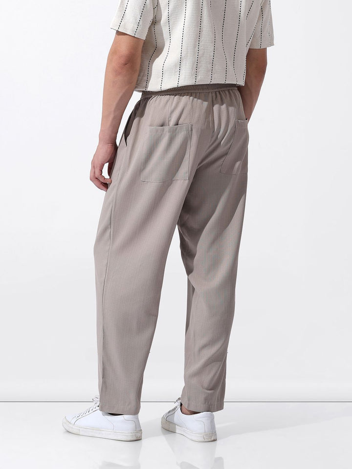 The Indian Garage Co Men Drop Crotch Loose Fit Harem Trousers
