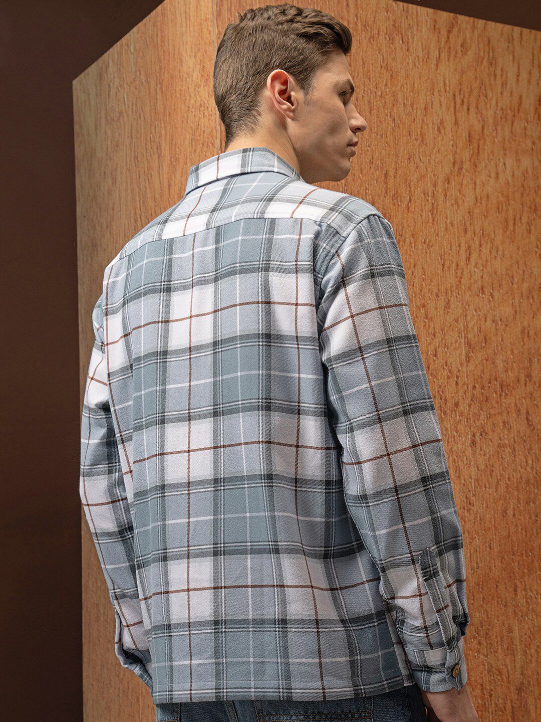 LOCOMOTIVE Premium Flannel Checked Utility Pocket Overshirt